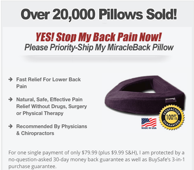 Fast Sciatica And Lower Back Pain Relief With Miracle Back Pillow